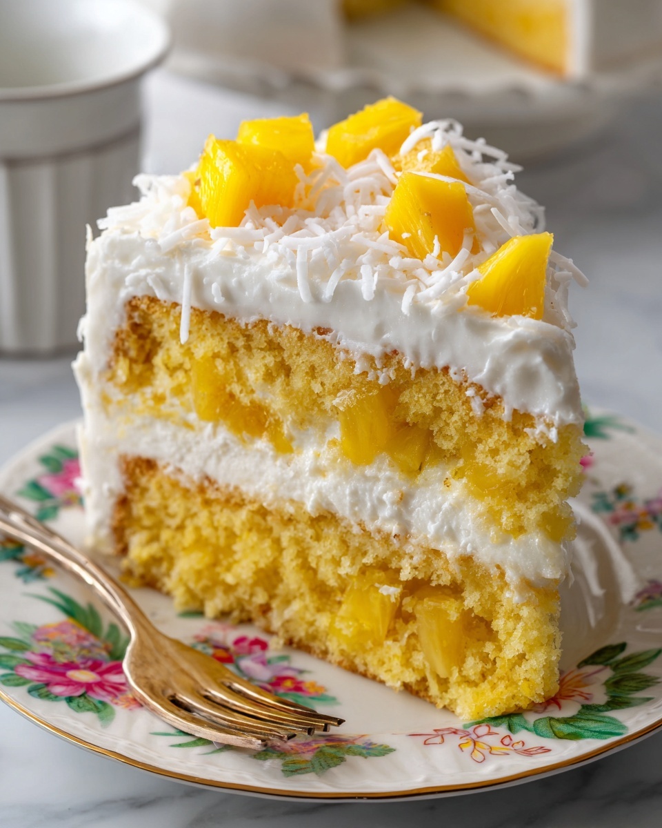 Pineapple and Coconut Dream Cake Recipe - Recipe Image