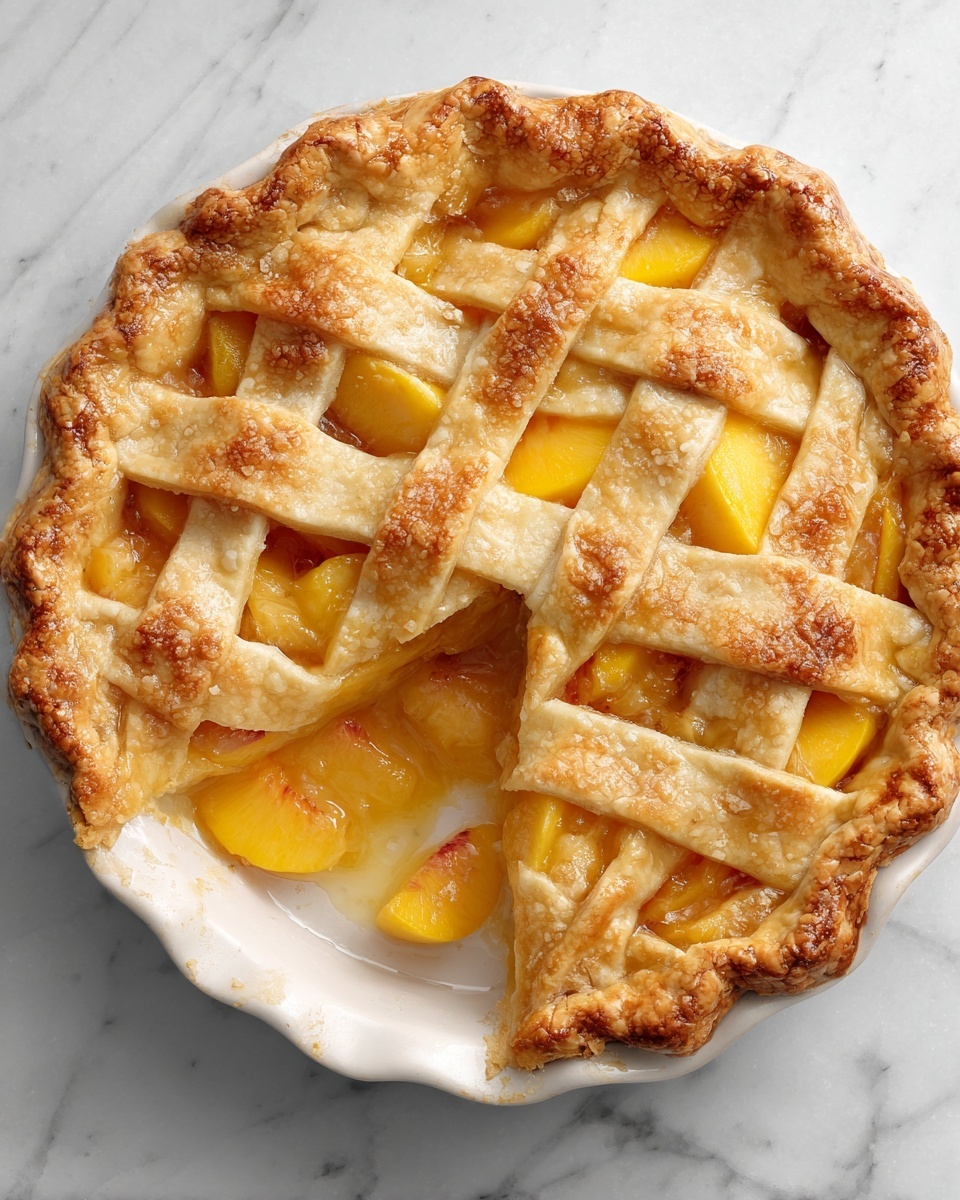 Triple Crust Peach Cobbler Recipe - Recipe Image