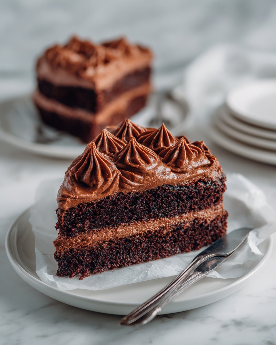 Cold Chocolate Fudge Cake Recipe - Recipe Image