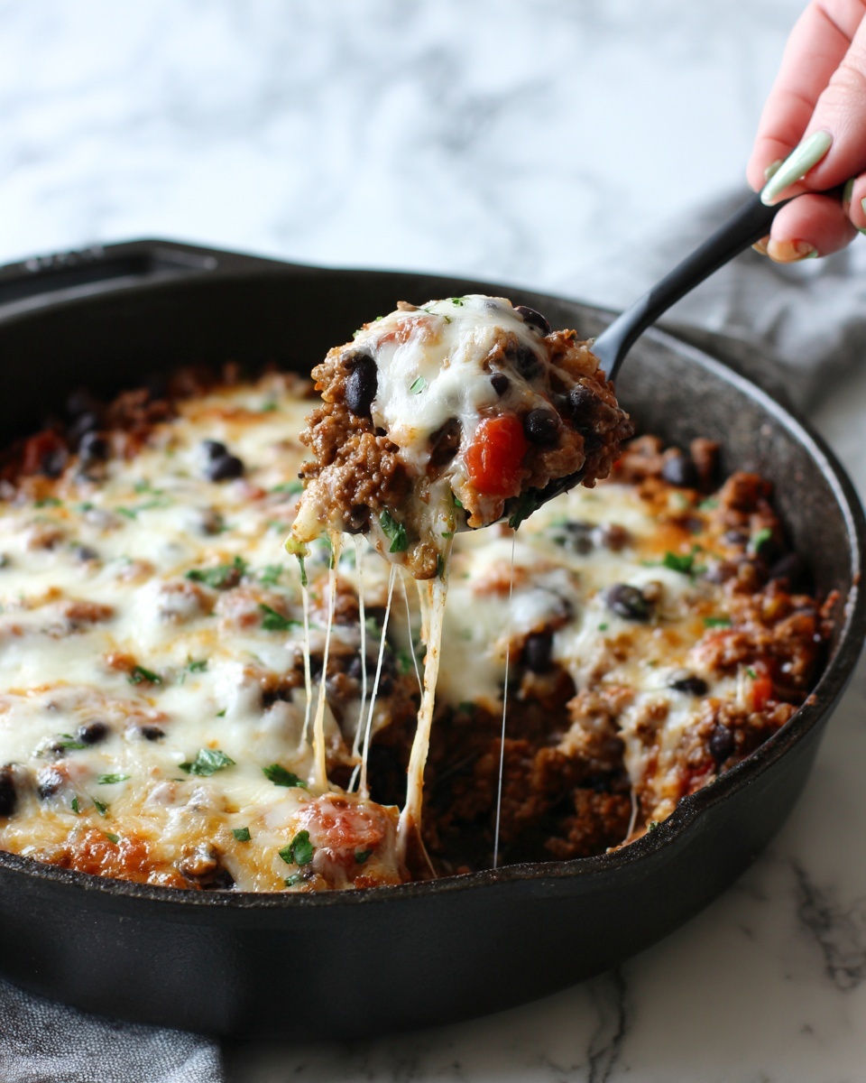 Ground Beef Taco Cabbage Skillet Recipe - Recipe Image