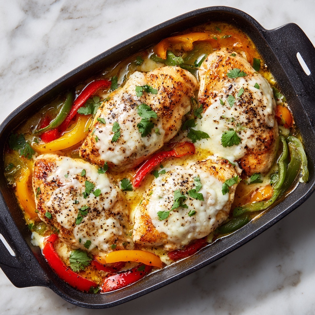 Cheesy Baked Fajita Chicken Recipe - Recipe Image