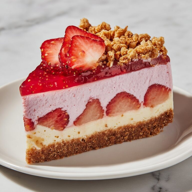Strawberry Crunch Cheesecake Recipe