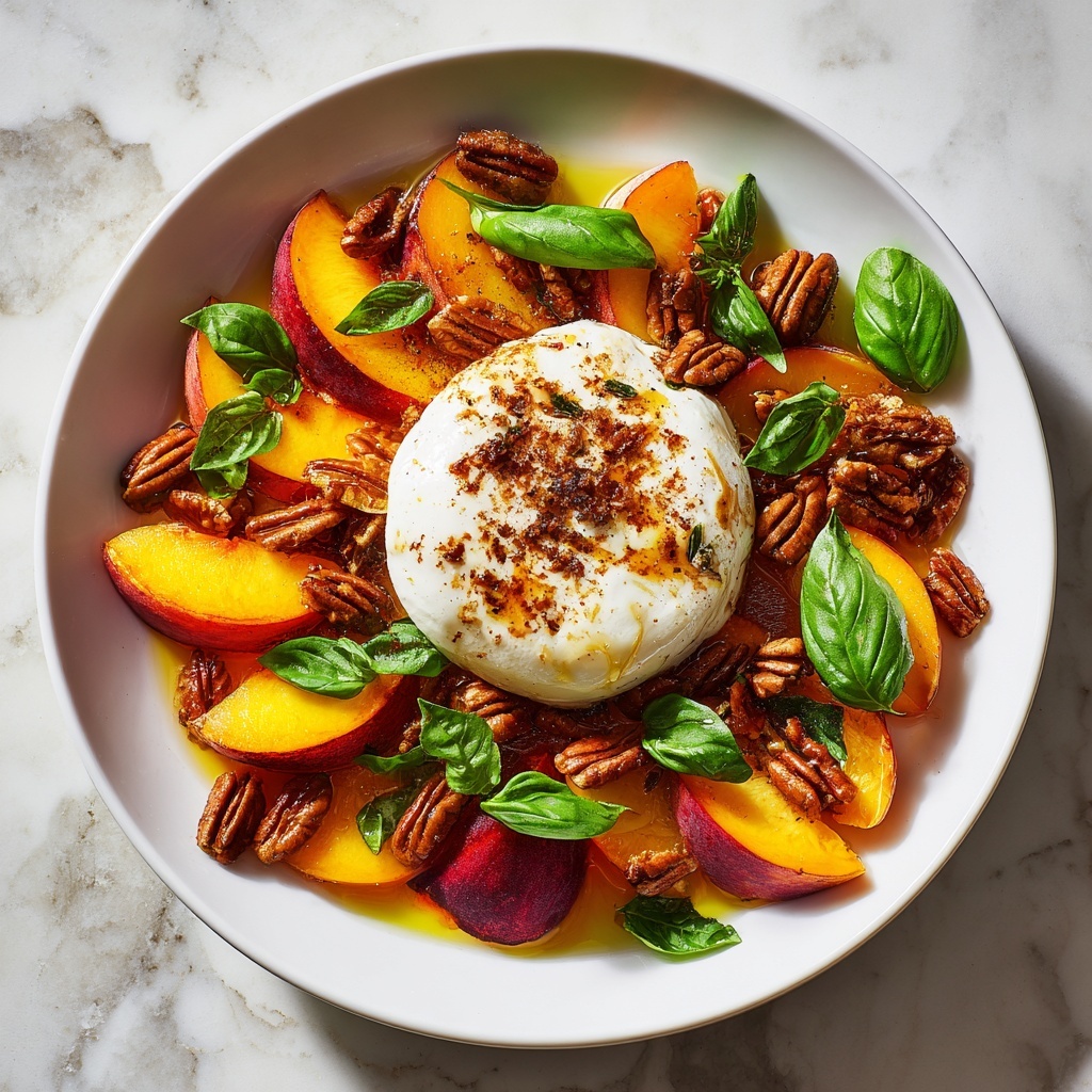 Peach & Burrata Caprese Recipe - Recipe Image