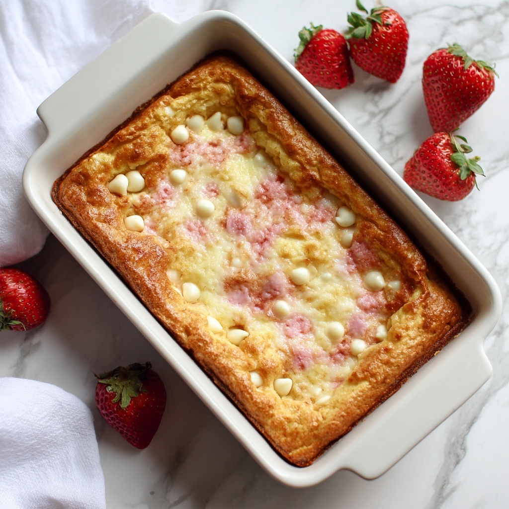 Strawberry Earthquake Cake Recipe - Recipe Image