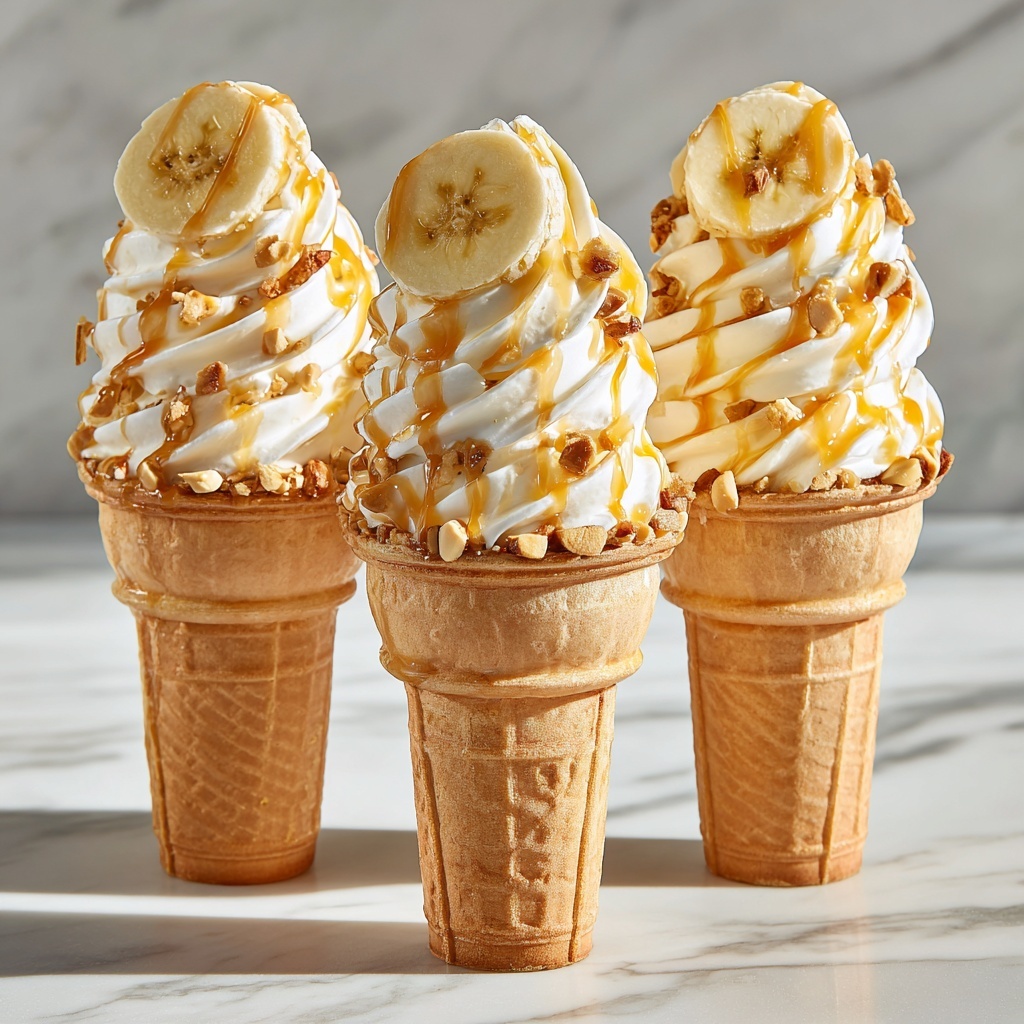 Classic Banana Pudding Cheesecake Cones Recipe - Recipe Image