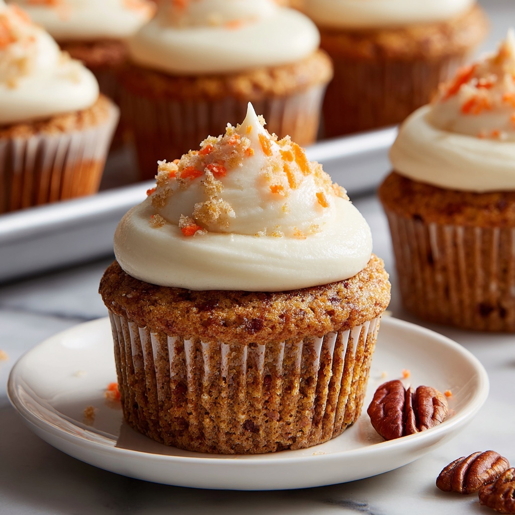 Easy Carrot Cake Cupcakes Recipe - Recipe Image