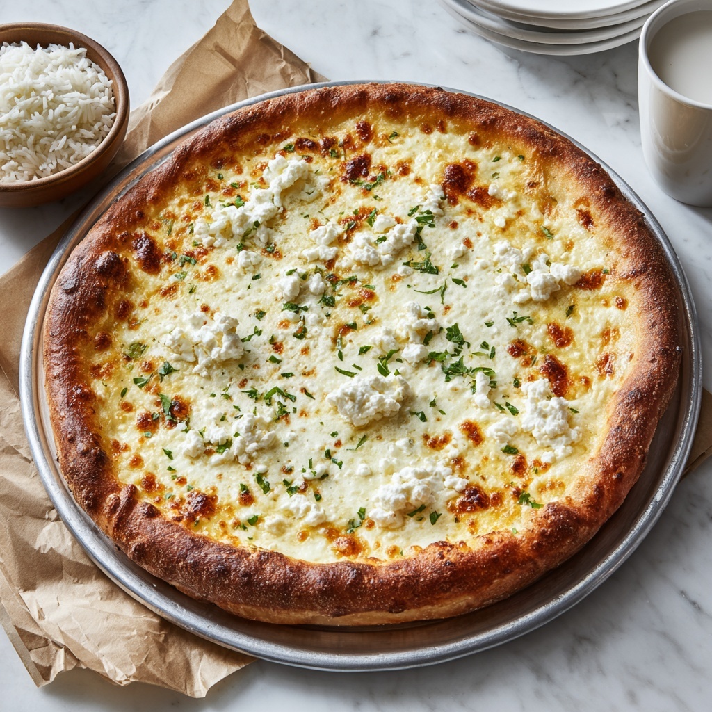 Creamy Garlic White Pizza Sauce Recipe - Recipe Image