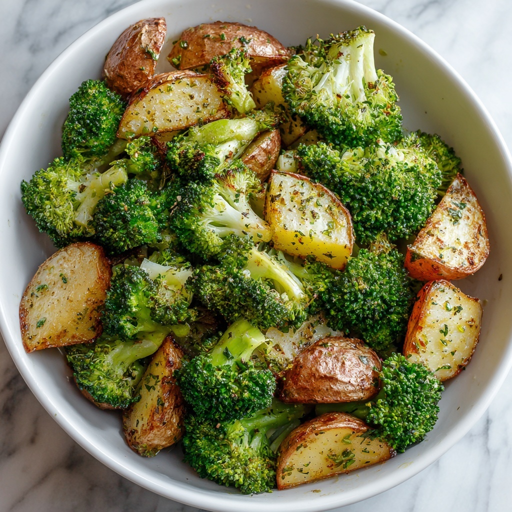 Roasted Parmesan Potatoes & Broccoli Recipe - Recipe Image