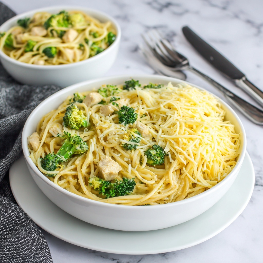 Creamy Chicken and Spinach Pasta with Broccoli Recipe - Recipe Image
