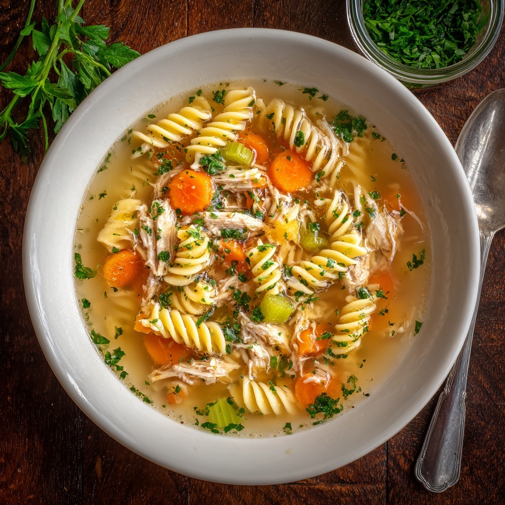 Fresh Herb Chicken Noodle Soup Recipe - Recipe Image