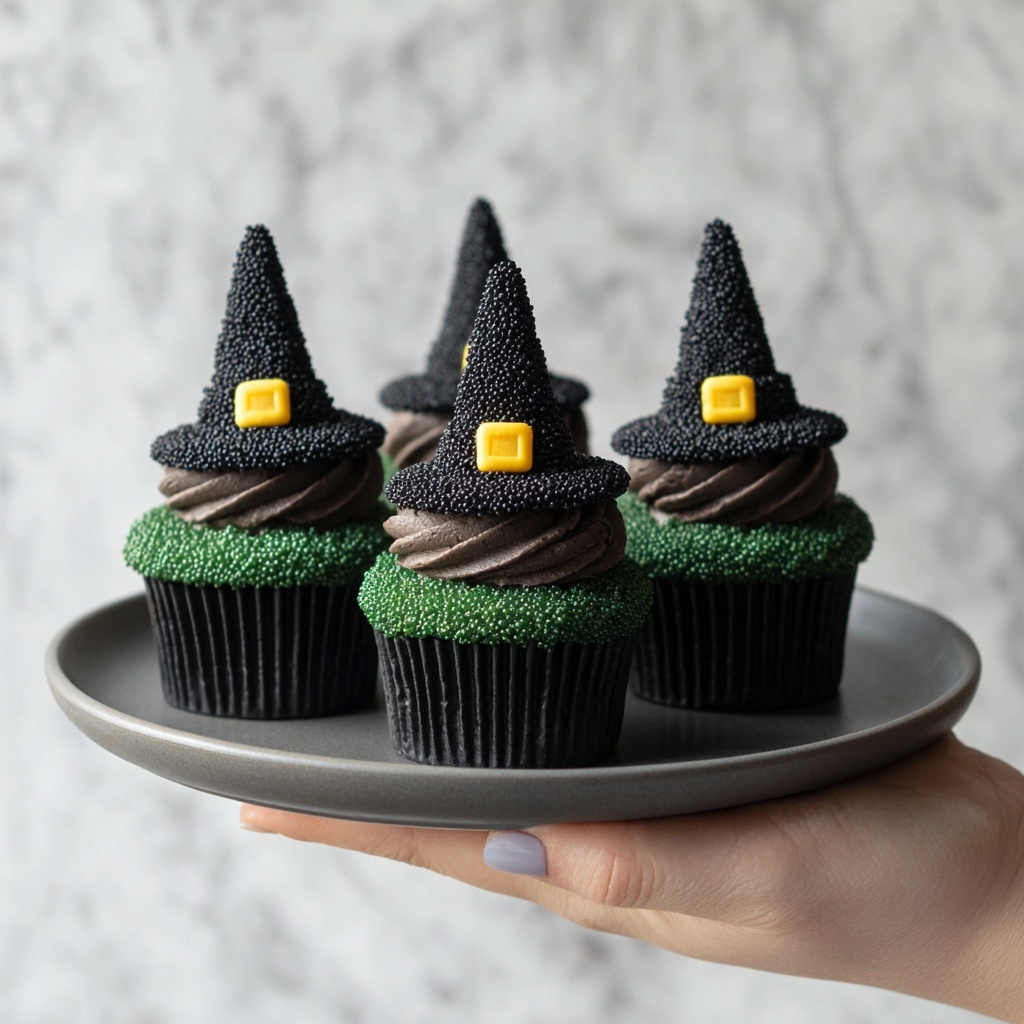 Halloween Witch Hat Cupcakes Recipe - Recipe Image