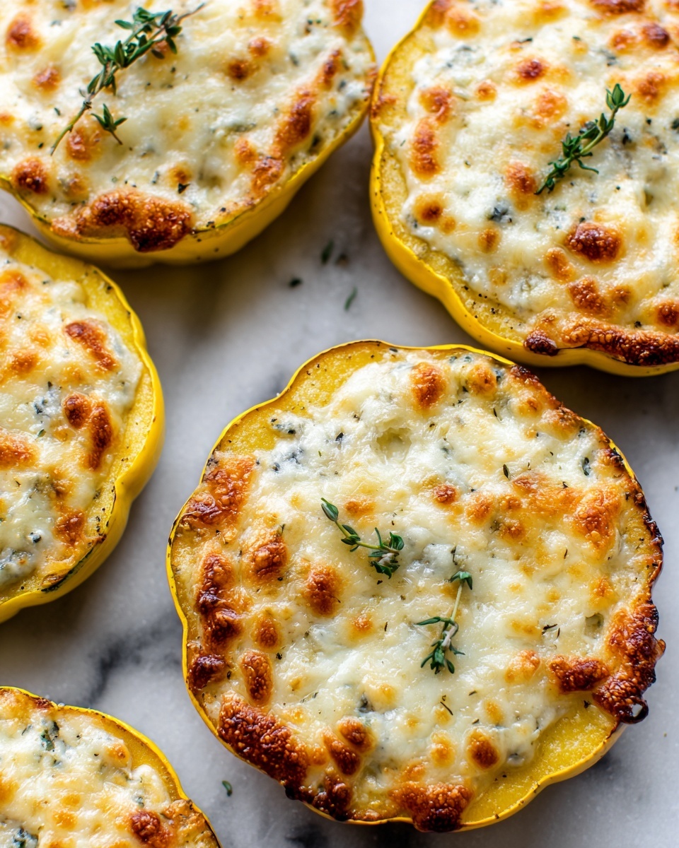 Cheesy Baked Squash Rounds Recipe - Recipe Image