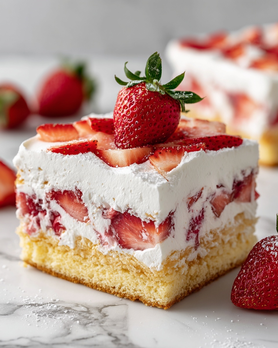 No-Bake Strawberry Jello Lasagna Recipe - Recipe Image