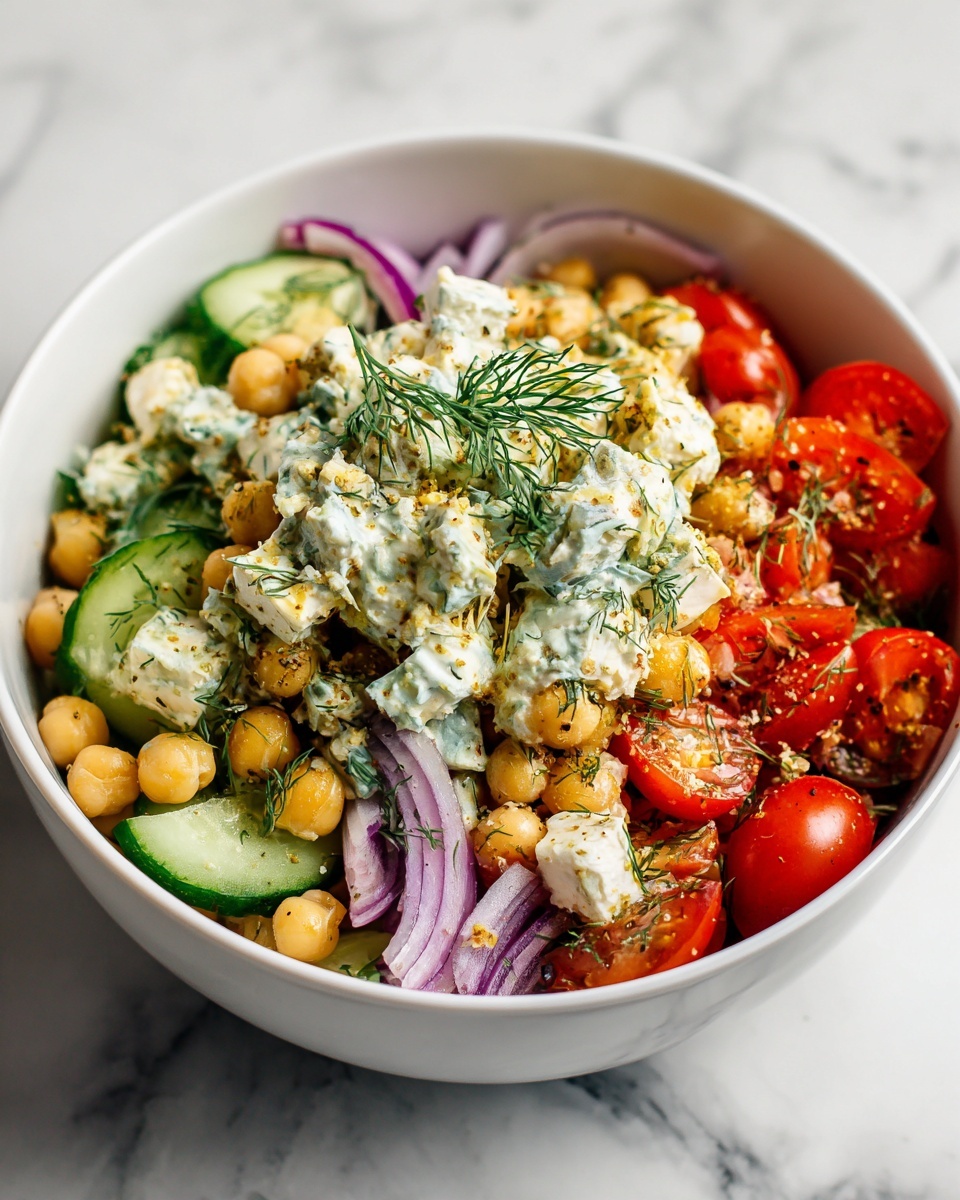 Tzatziki Chickpea Salad Recipe - Recipe Image