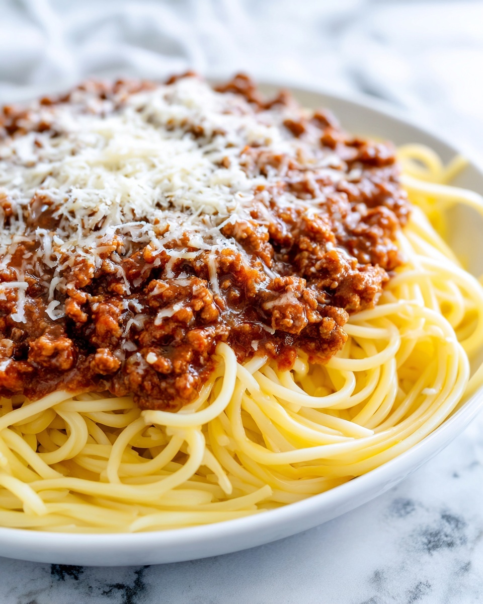 Cheesy Garlic Butter Linguine with Savory Ground Beef Recipe - Recipe Image