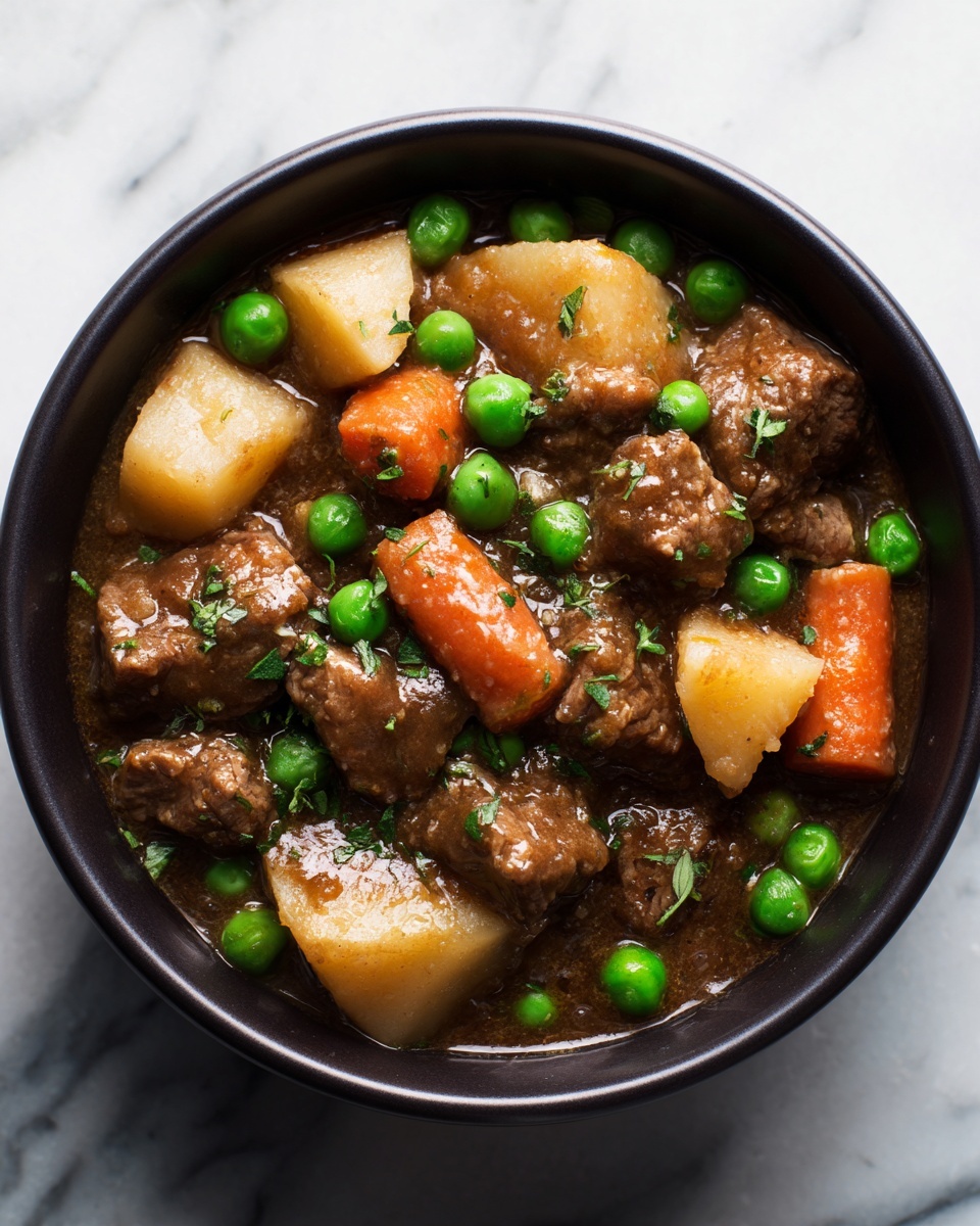 Hearty Beef Stew with Vegetables and Red Wine Recipe - Recipe Image