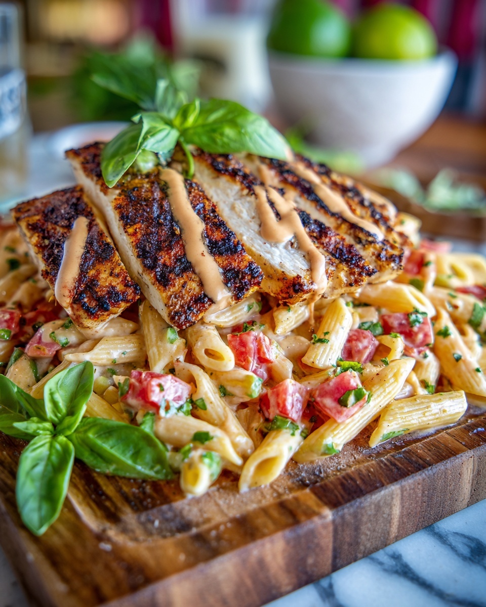 Honey Pepper Chicken Panini Pasta Recipe - Recipe Image