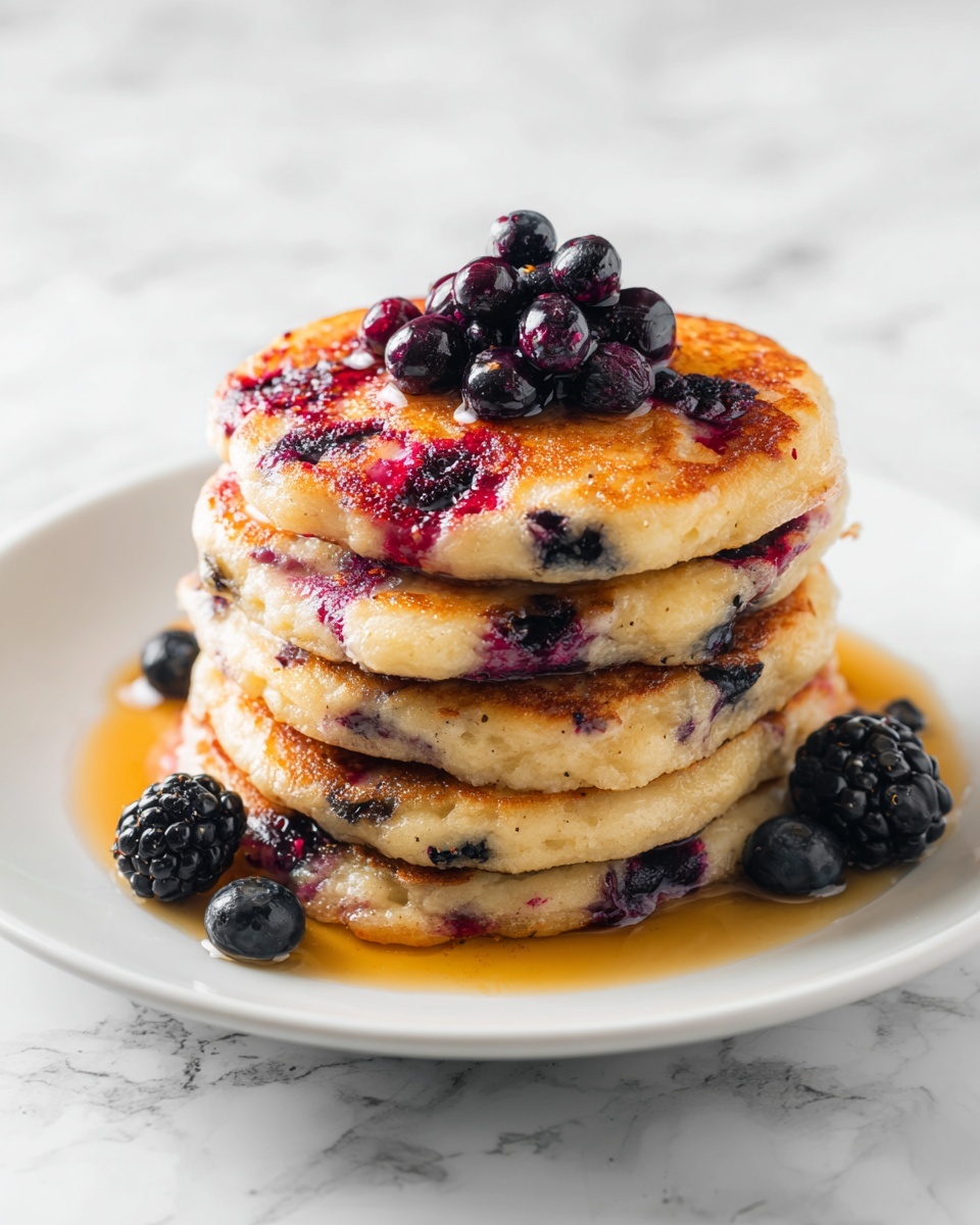 Blueberry Oatmeal Pancakes Recipe - Recipe Image