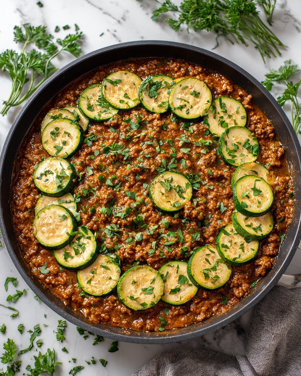Ground Turkey and Zucchini Skillet Recipe - Recipe Image