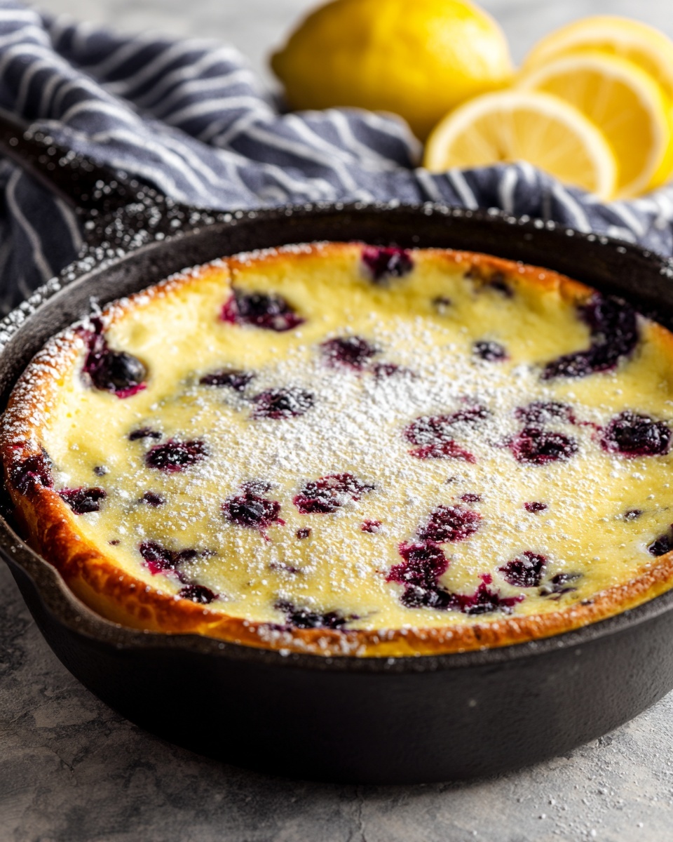 Blueberry Lemon Dutch Baby Recipe - Recipe Image