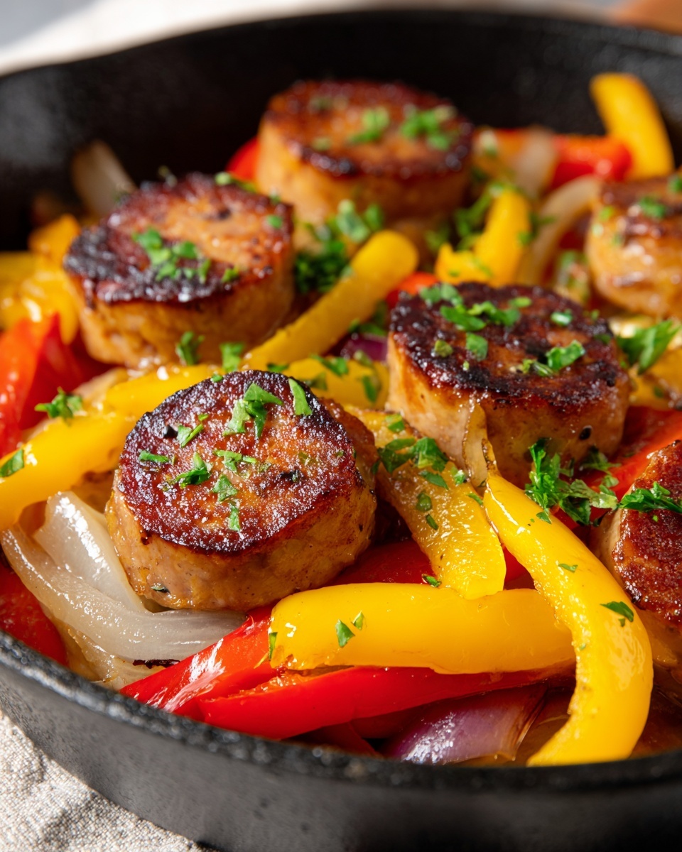 Sausage and Peppers Skillet Recipe - Recipe Image