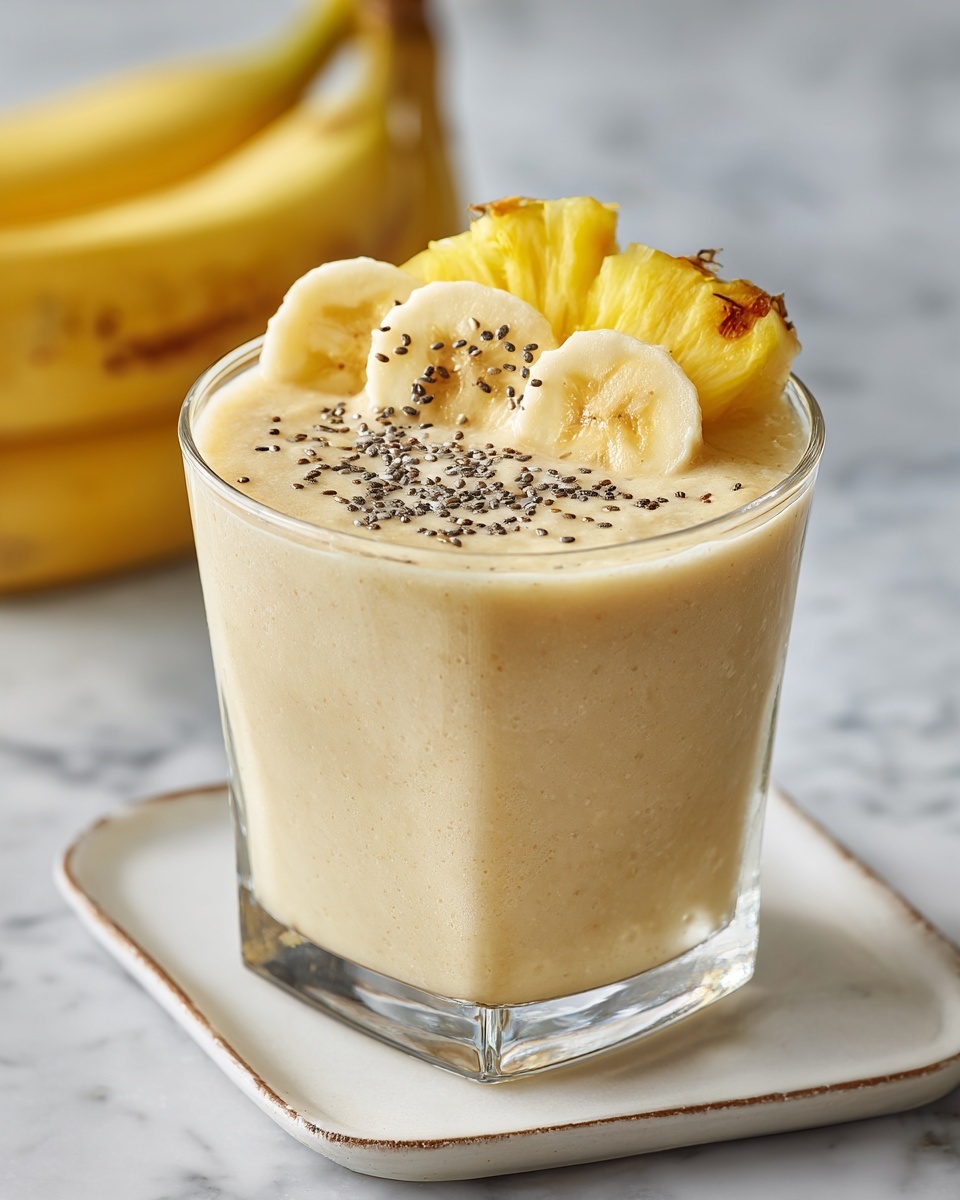 Pineapple and Banana Smoothie Recipe - Recipe Image