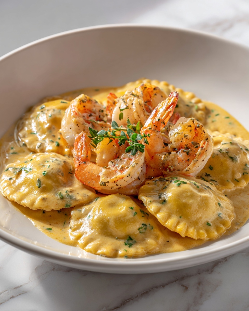 Lobster Ravioli in Garlic Butter Sauce Recipe - Recipe Image