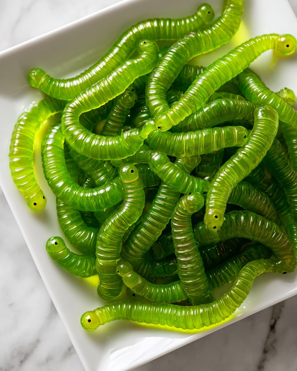 Dill Pickle Gummy Worms Recipe - Recipe Image