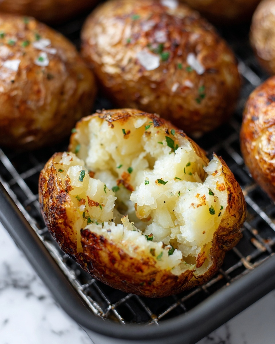 Air Fryer Baked Potatoes Recipe - Recipe Image