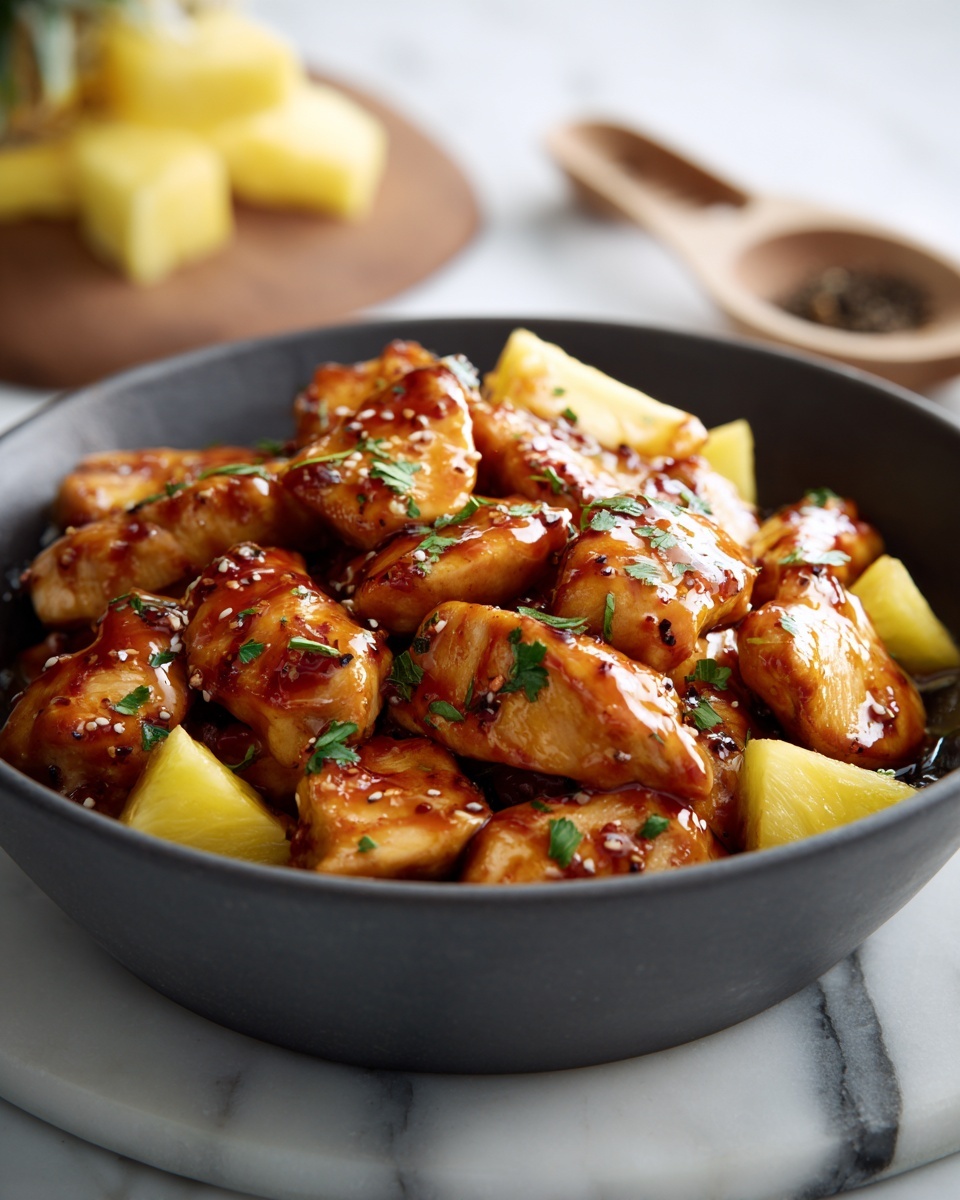 Spicy Pineapple Brown Sugar Chicken Recipe - Recipe Image