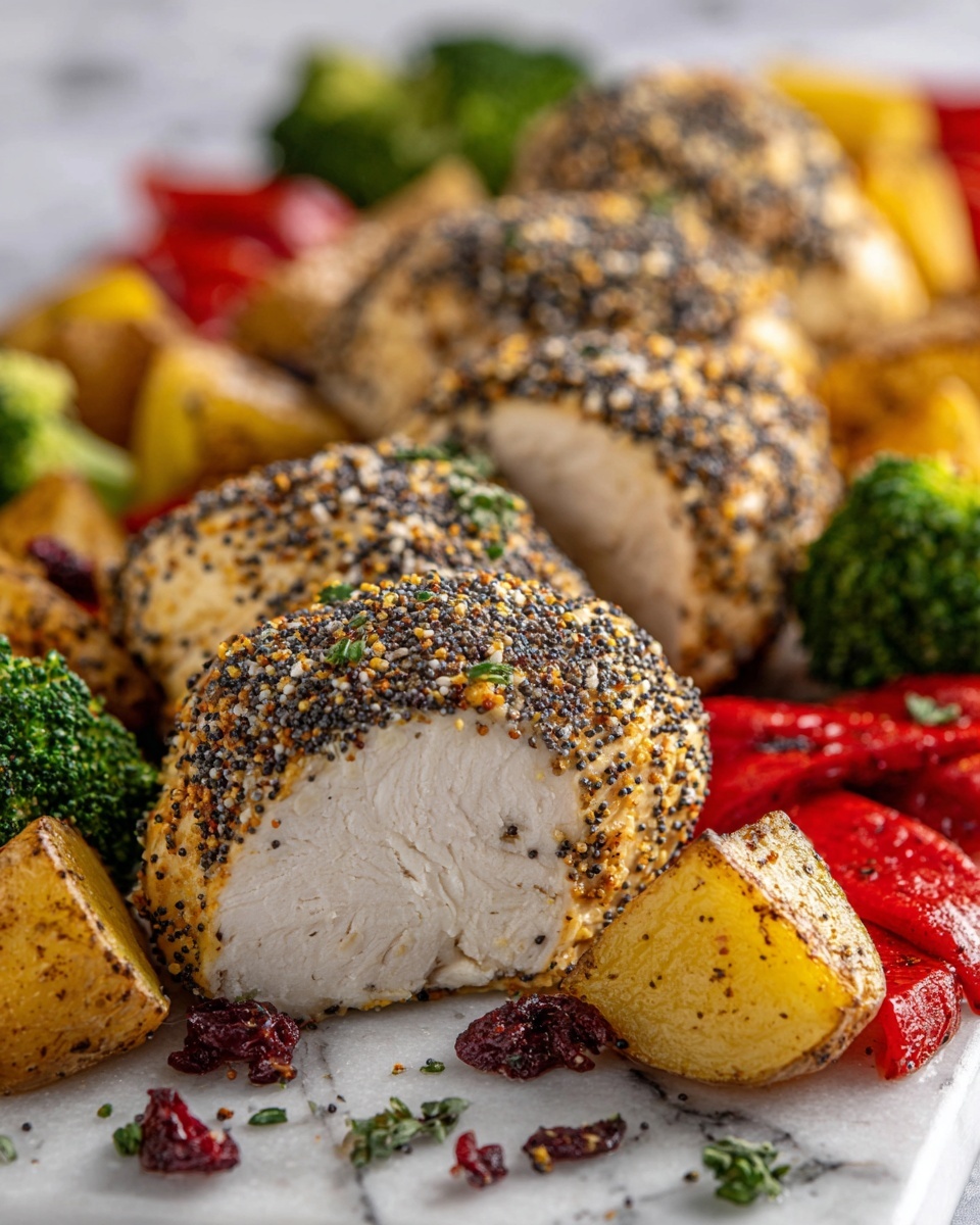 Bagel Chicken with Roasted Veggies Recipe - Recipe Image