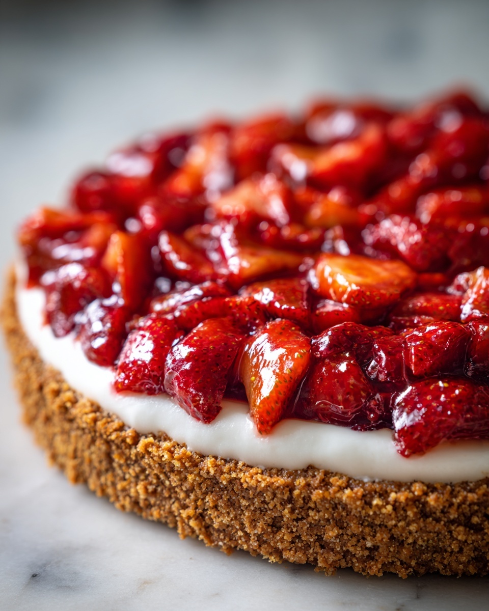 Strawberry Crunch Cheesecake Recipe - Recipe Image