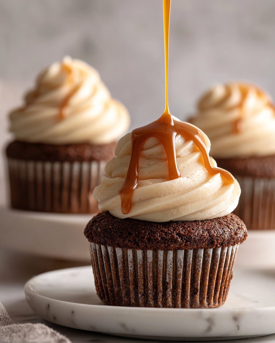 Salted Caramel Lava Cupcakes Recipe - Recipe Image