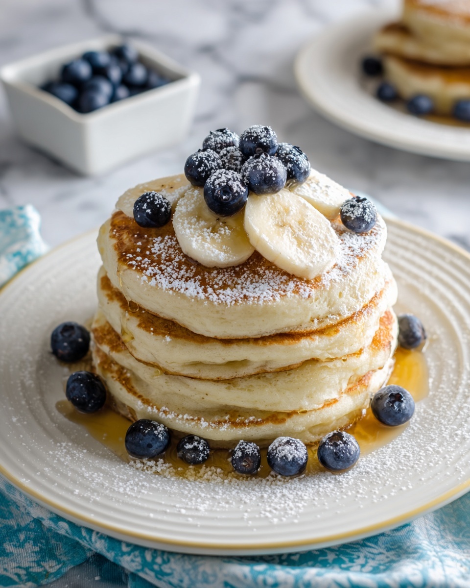 Fluffy Greek Yogurt Pancakes Recipe - Recipe Image