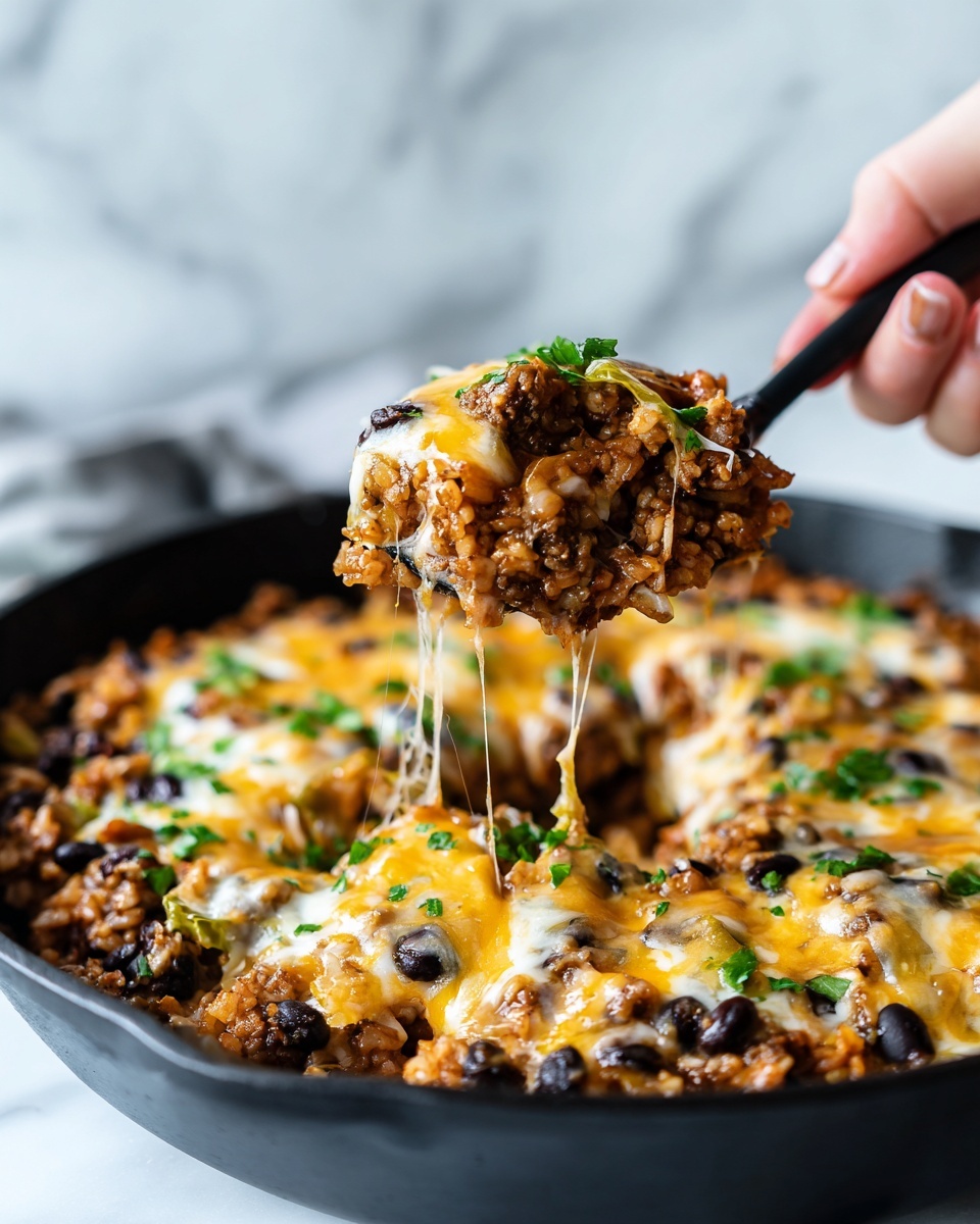 Ground Beef Taco Cabbage Skillet Recipe - Recipe Image