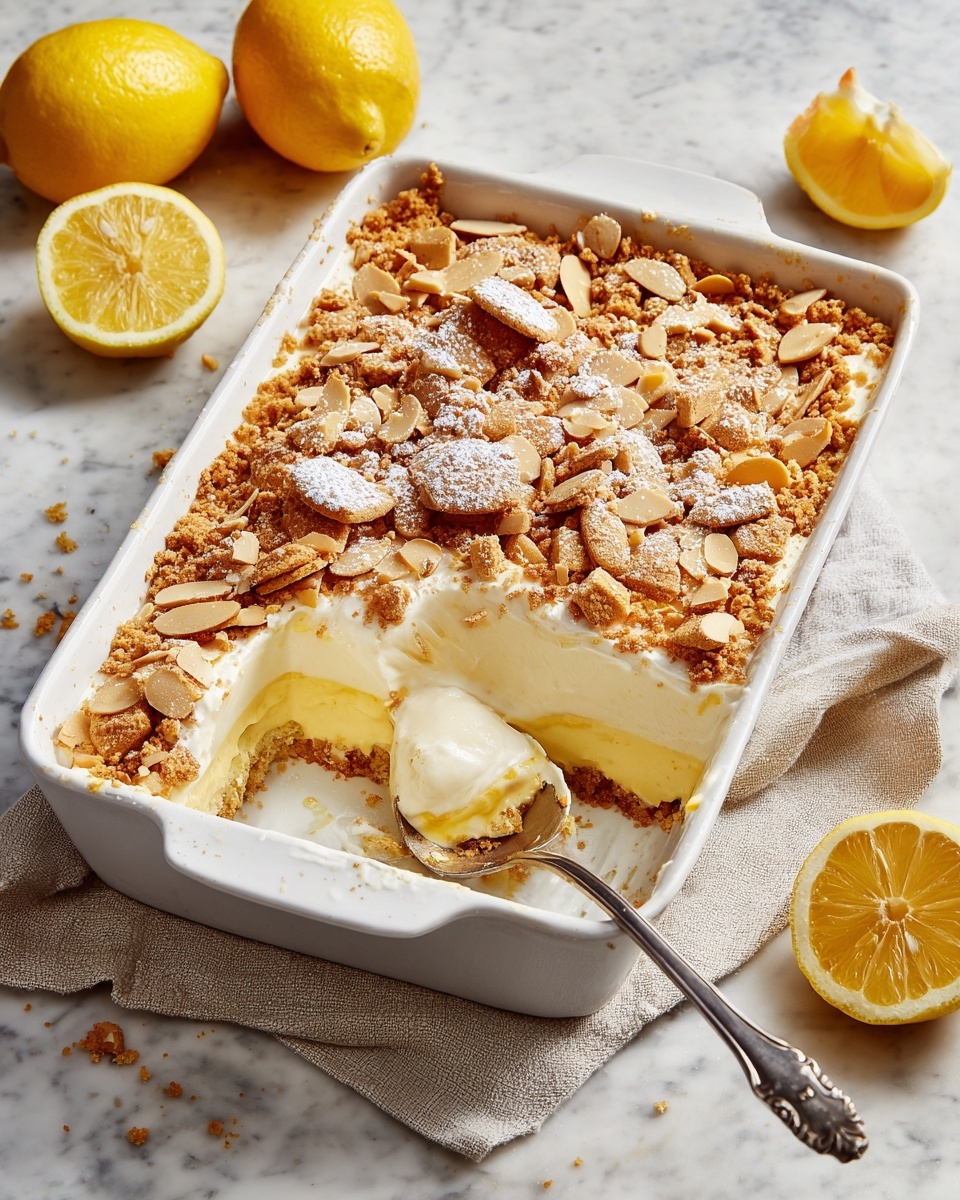 Lemon Cream Cheese Dump Cake Recipe - Recipe Image