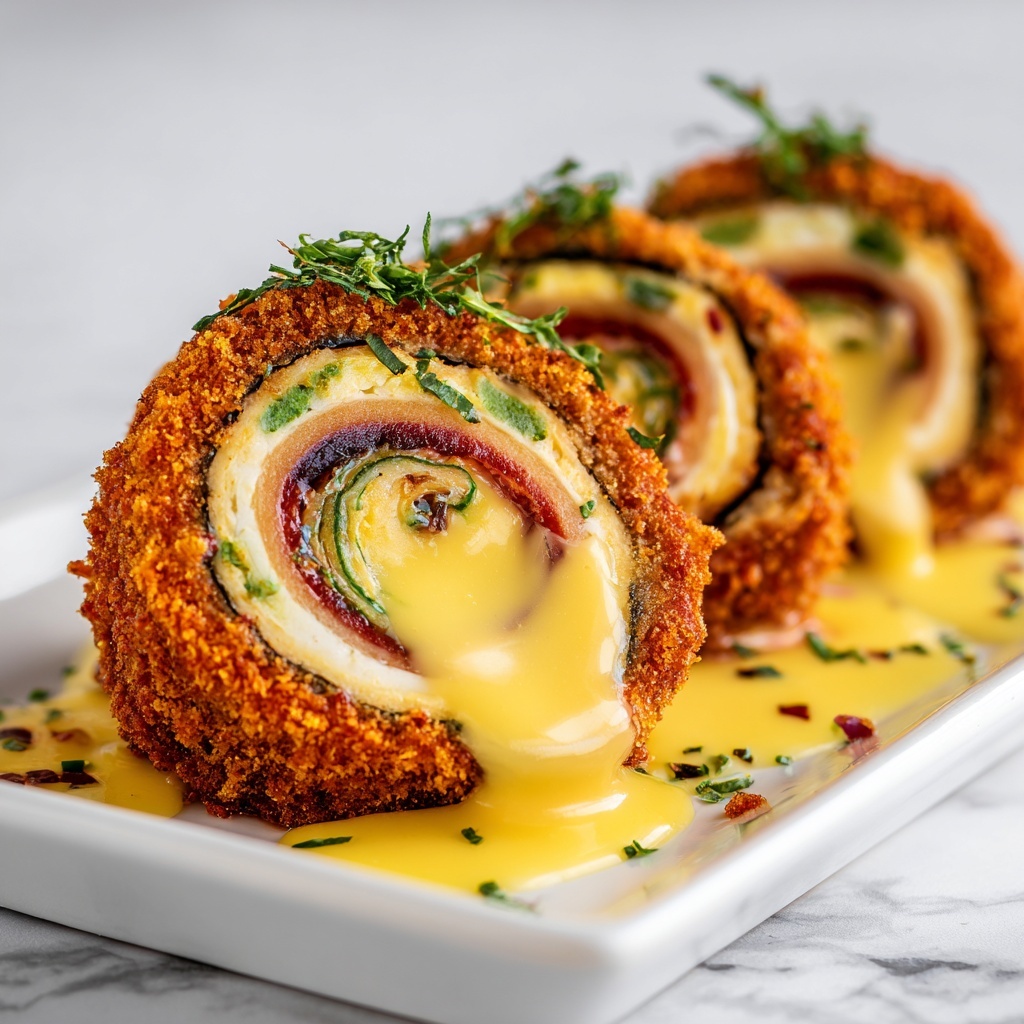 Chicken Cordon Bleu with Dijon Cream Sauce Recipe - Recipe Image