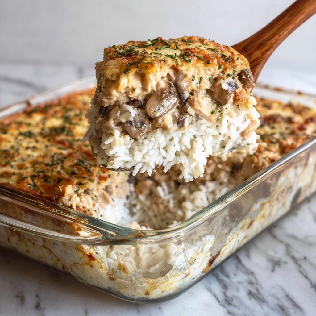 Creamy Chicken and Rice Casserole Recipe - Recipe Image