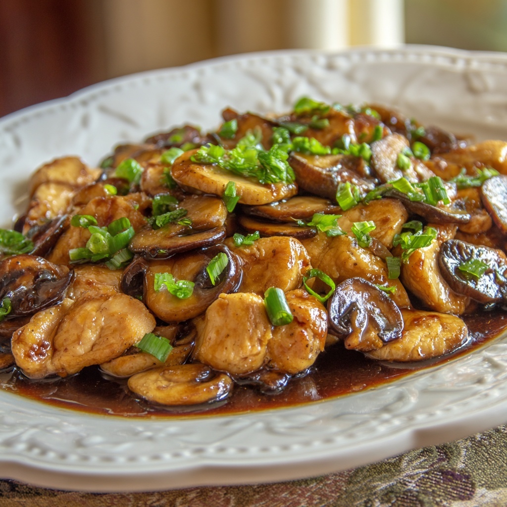 Chicken and Mushroom Stir-Fry Recipe - Recipe Image