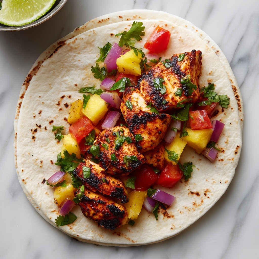 Chicken Tacos with Pineapple Salsa Recipe - Recipe Image