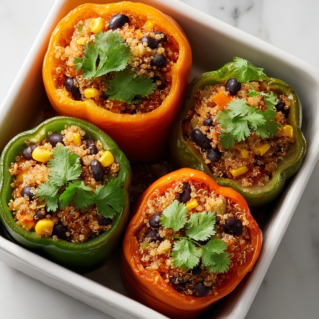 Quinoa Stuffed Bell Peppers: A Healthy, Flavorful Meal Recipe - Recipe Image