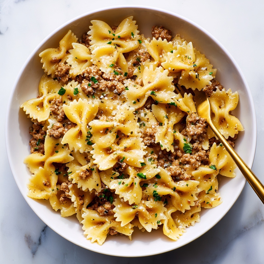 Bowtie Pasta with Ground Beef Recipe - Recipe Image