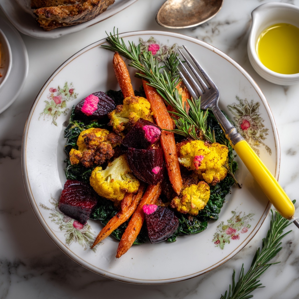 Roasted Beets and Carrots Salad with Burrata Recipe - Recipe Image