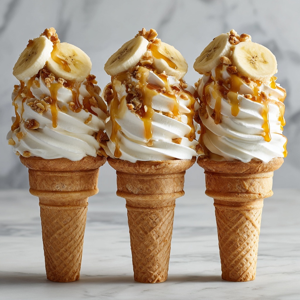 Classic Banana Pudding Cheesecake Cones Recipe - Recipe Image