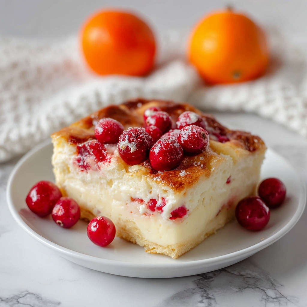 Cranberry Orange Bread Pudding Recipe - Recipe Image