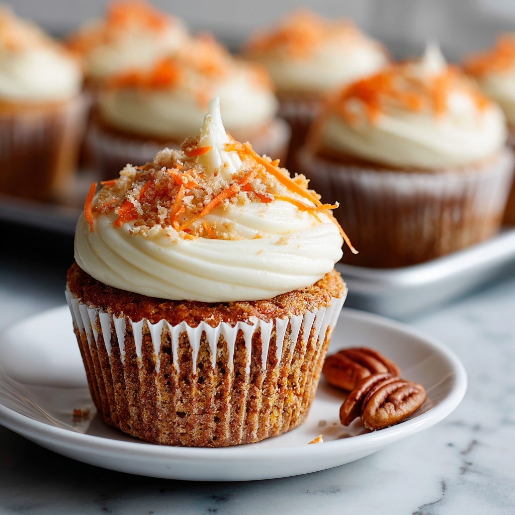 Easy Carrot Cake Cupcakes Recipe - Recipe Image