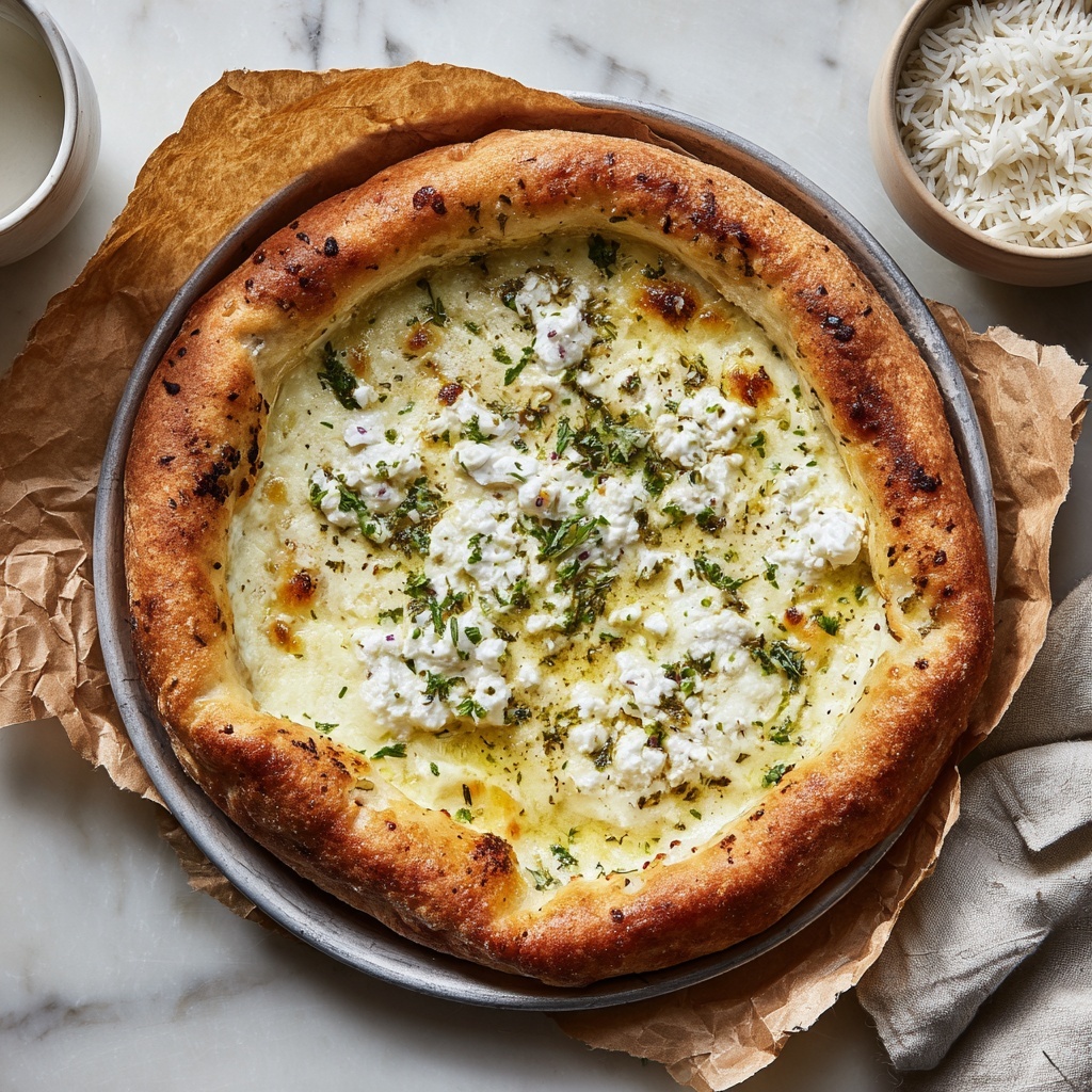 Creamy Garlic White Pizza Sauce Recipe - Recipe Image