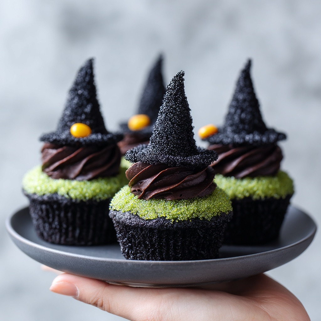 Halloween Witch Hat Cupcakes Recipe - Recipe Image