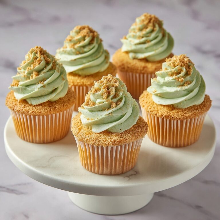 Luscious Pistachio Cupcakes with Vanilla Buttercream Frosting Recipe