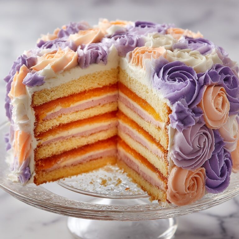 Purple Ombre Layer Cake Recipe